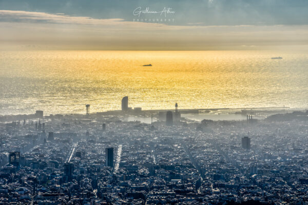 Vue sur Barcelone depuis Tibidabo