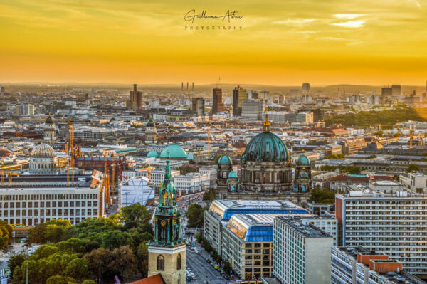 Berlin au coucher de soleil