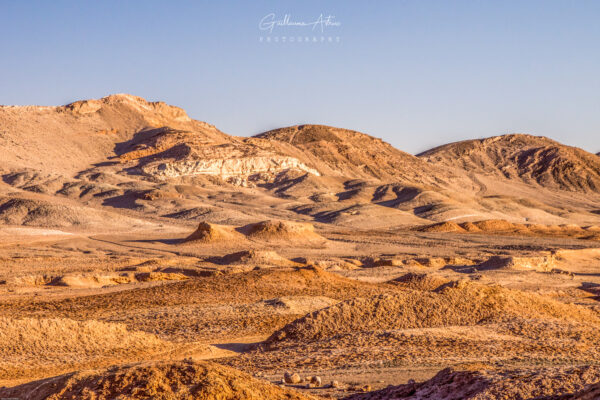 Paysage désertique de la Vallée de la Lune au Chili