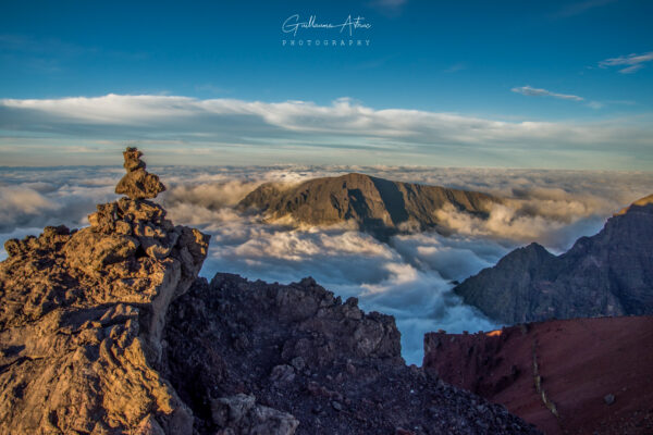 Point de vue depuis le sommet du Piton des Neiges