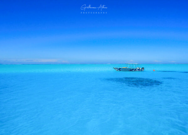 Dans le bleu du lagon de Bora Bora