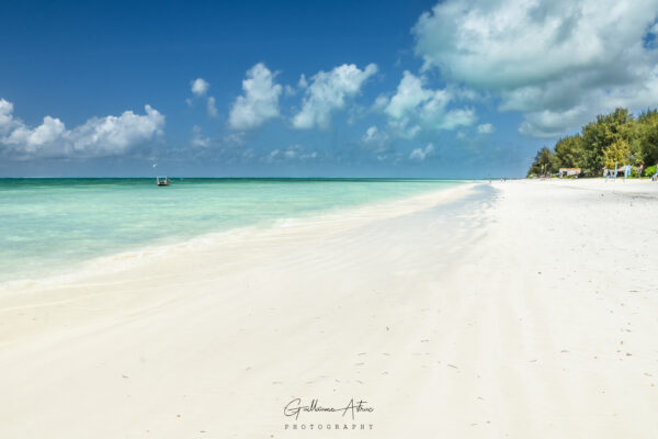 Plage de sable Blanc à Zanzibar