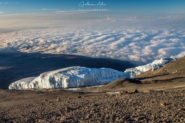 Une mer de nuage depuis le Kilimandjaro