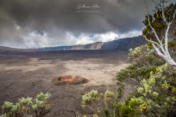 Orage sur l’enclos du Piton de la Fournaise