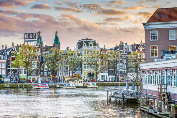 Amsterdam au coucher de soleil