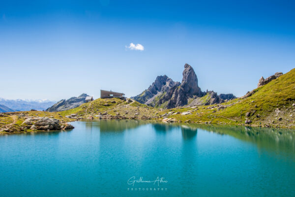 Le lac du Presset et la Pierra Menta