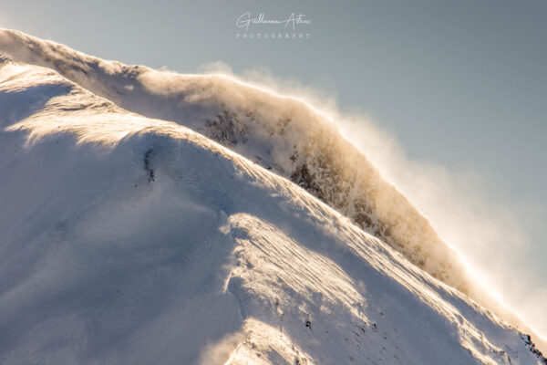 Vent glacial sur les Alpes