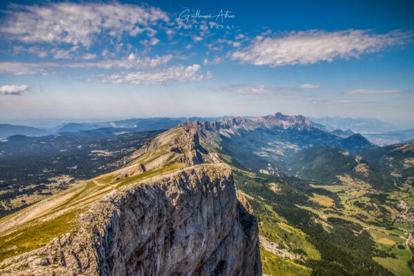 Vue sur la chaine du Vercors depuis le Grand Veymont