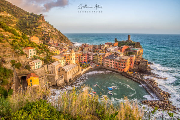 Coucher de soleil sur Vernazza aux Cinque Terres