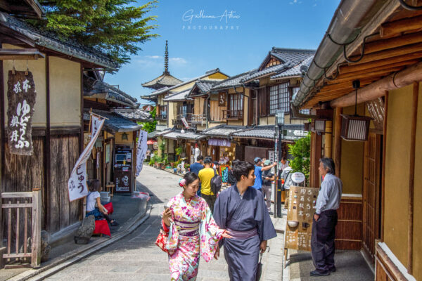 Balade dans le quartier de Gion à Kyoto, Japon