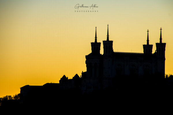 Silhouette de la Basilique de Fourvière