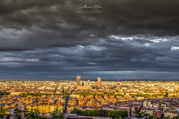 Vue sur la capitale des Gaules depuis Fourvière