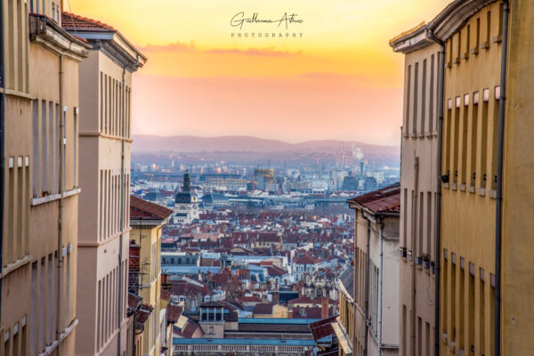 Lyon depuis les pentes de la Croix Rousse