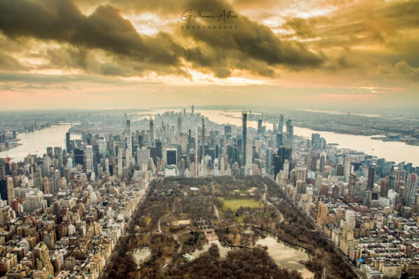 Au dessus de Central Park à New York