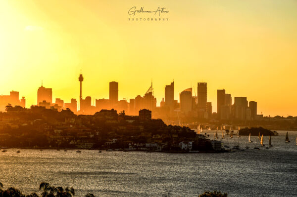 La Skyline de Sydney au coucher du soleil