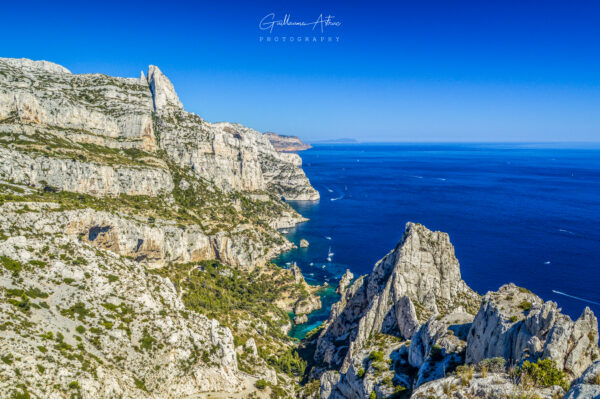 Vue sur le parc national des Calanques