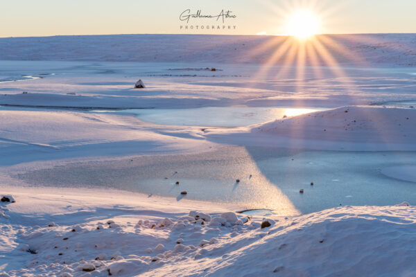 Lumière hivernale en Islande