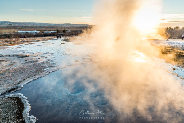 L’activité volcanique du parc de Geysir en Islande