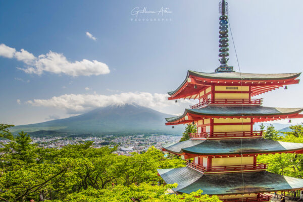 Vue sur le Mont Fuji depuis Chureito Pagoda