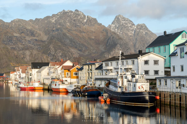 Le port de Henningsvær dans les îles Lofoten