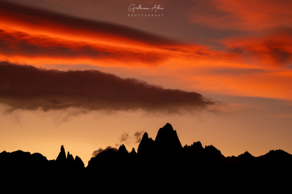 Coucher de soleil vertigineux