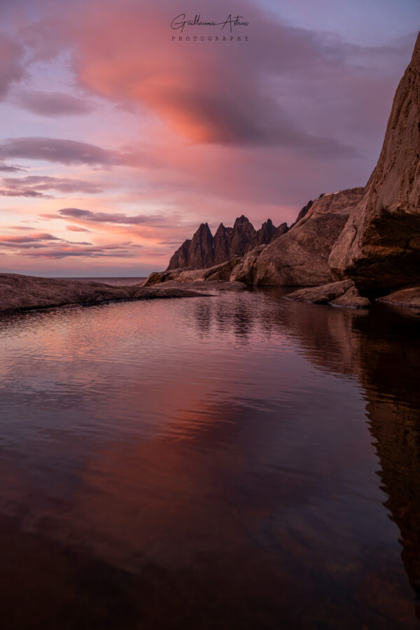 Lumière rose du Nord
